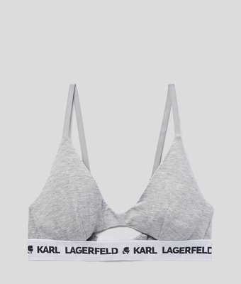 Sujetador Karl Lagerfeld aberturas con logotipo gris